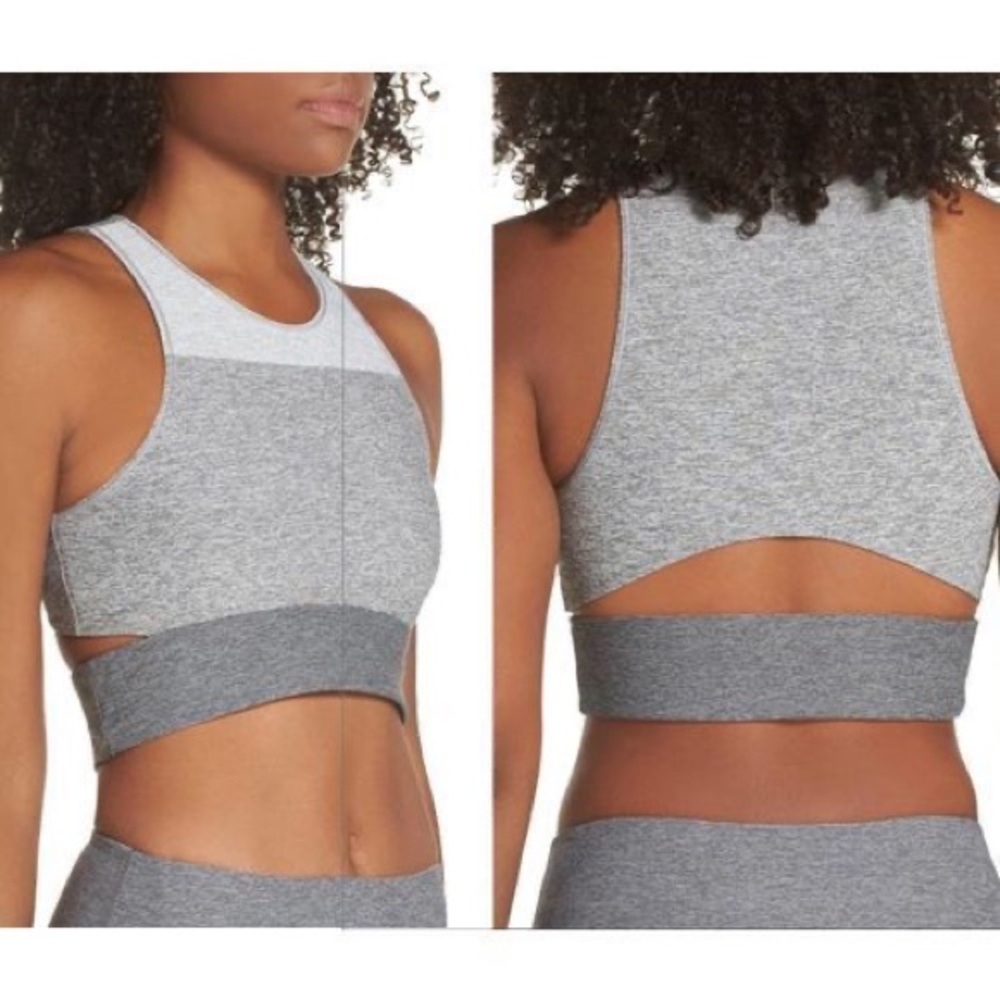 Outdoor Voice Grey Reverse Crop Top